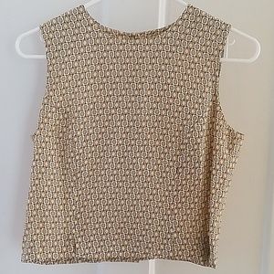 Vintage luxury, lined silk top Pat Argenti